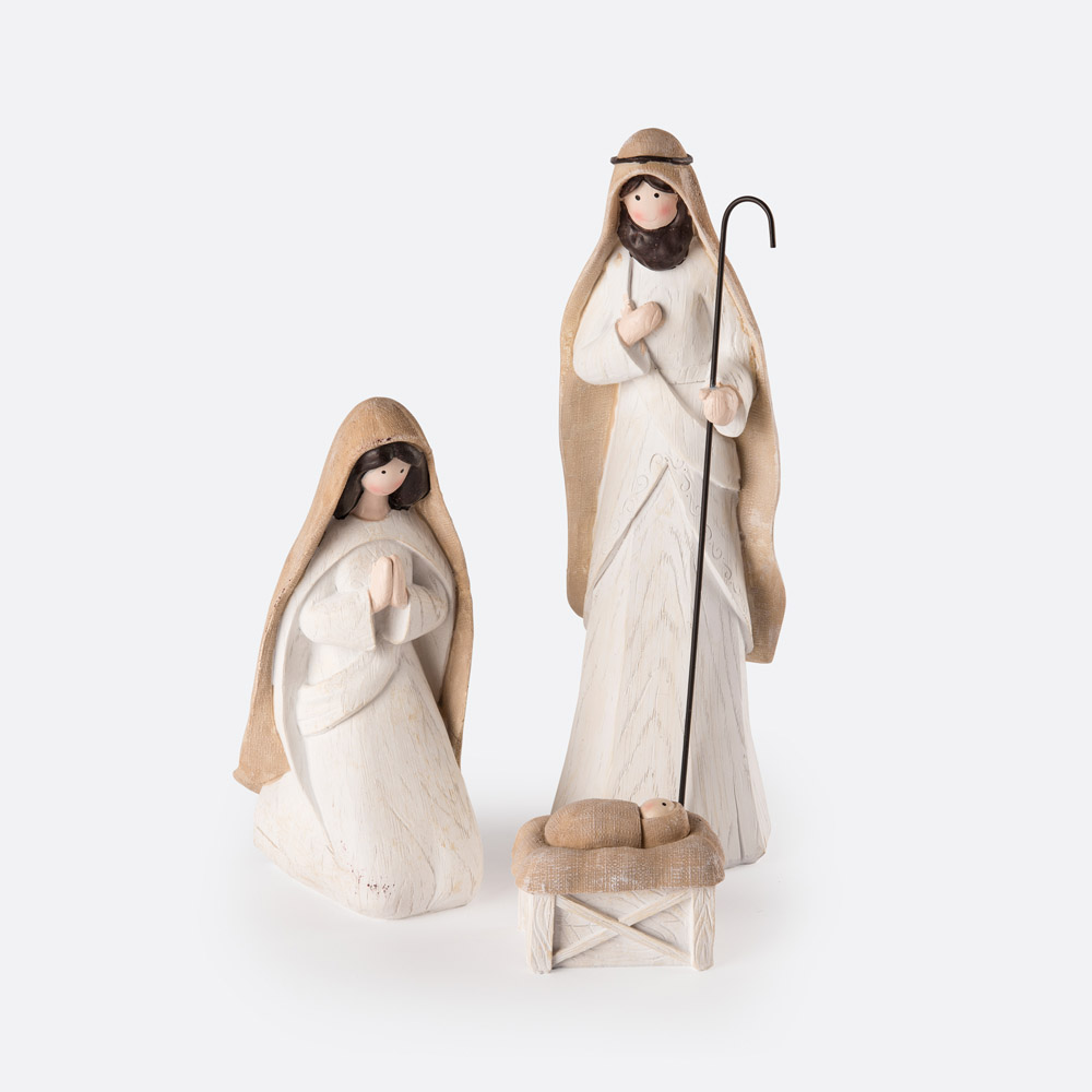 Conjunto 3 figuras de presépio LOVUN