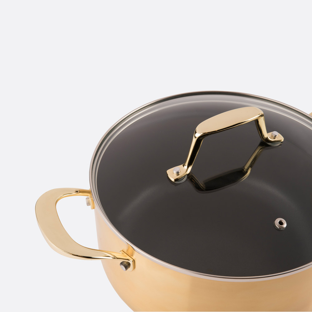 Caçarola com tampa DOURADO