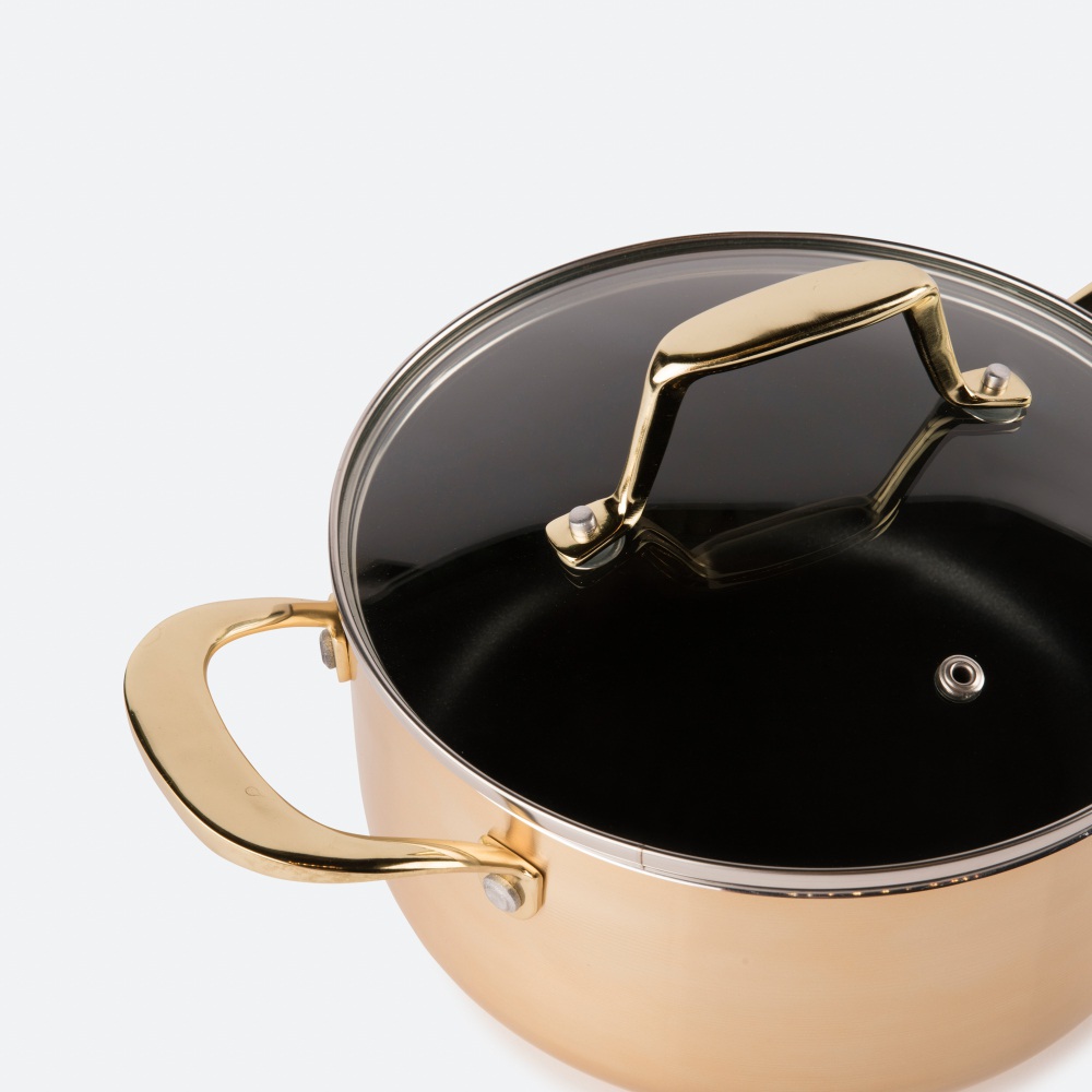 Caçarola com tampa DOURADO